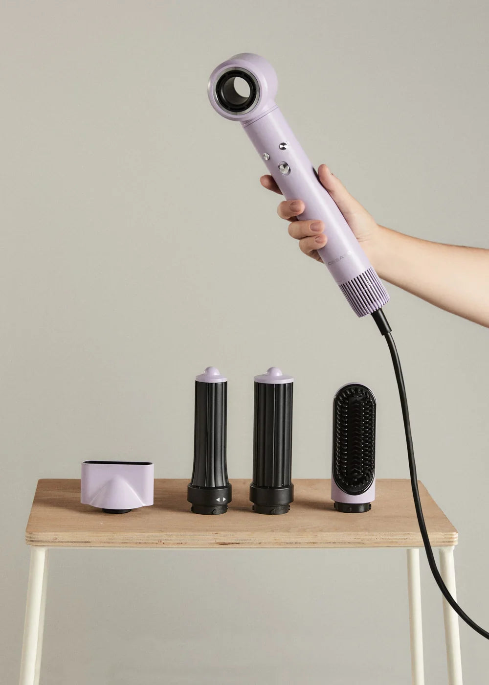 Ion Styler Pro - 5 in 1 Ionic Dryer & Styling Brush - Lavender