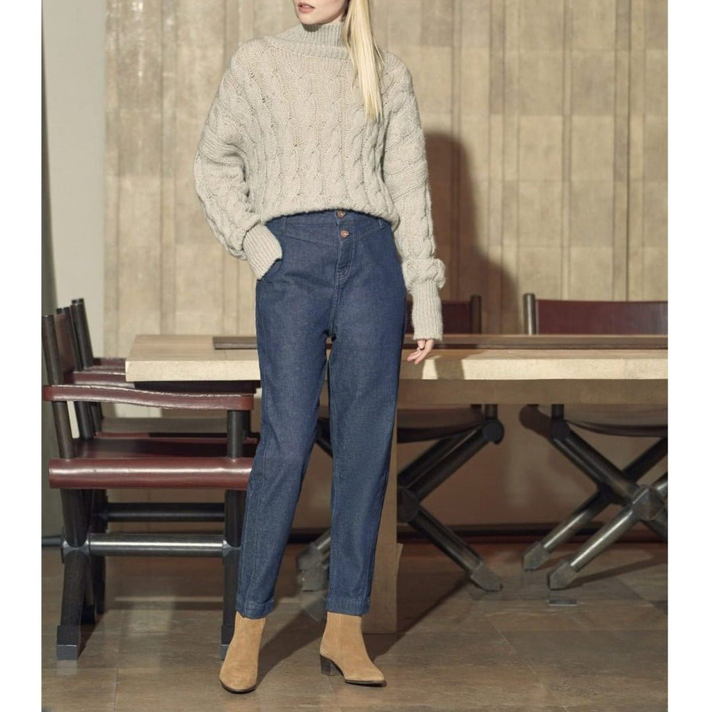 Vaqueros Nyla de cintura alta - Denim B-133 - Mujer