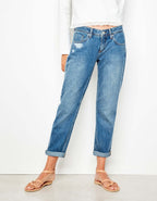 Reiko - Jean Nina Piping - White Dnm B-27