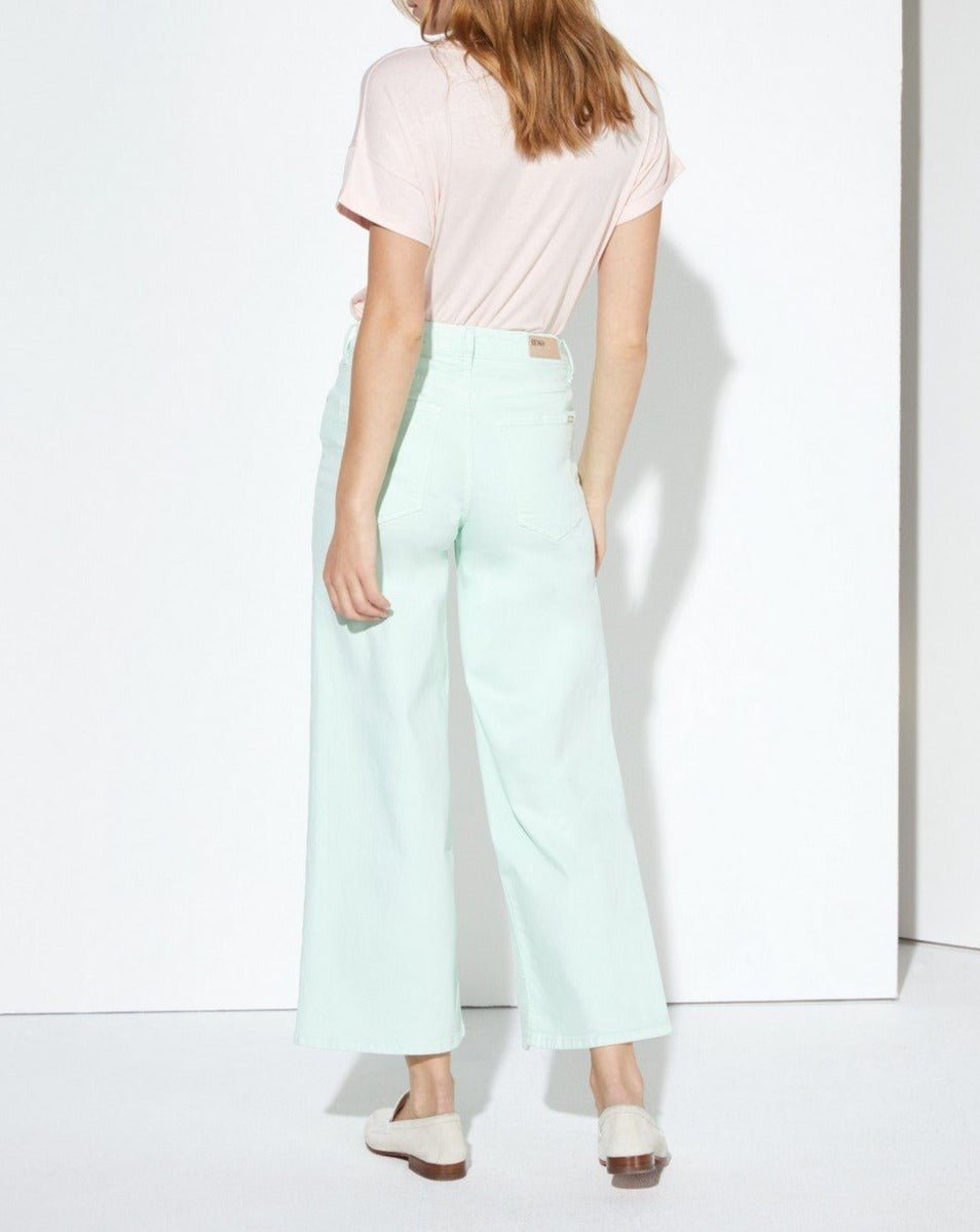 Jean Poppy Color - Neo Mint - Femme