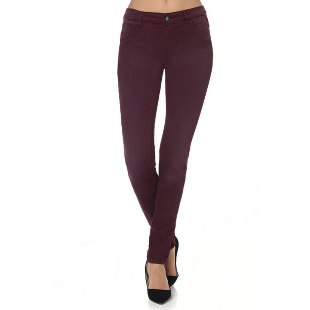 Pantalón Slim Tero Color - Ciruela