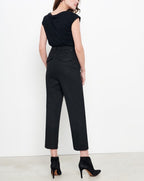Jean Straight Cropped Lorenzo Fancy - Glitter Black