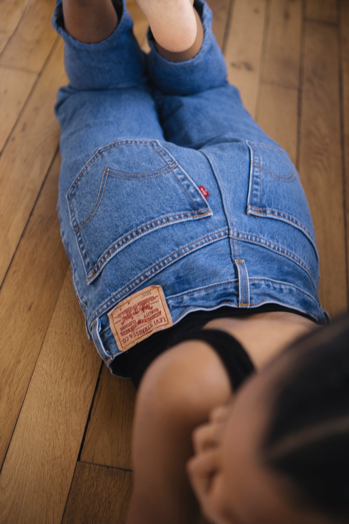 Jean Vintage Coupe Carotte - Bleu