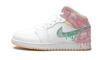 Air Jordan 1 Mid Se Paint Drip - Blanc