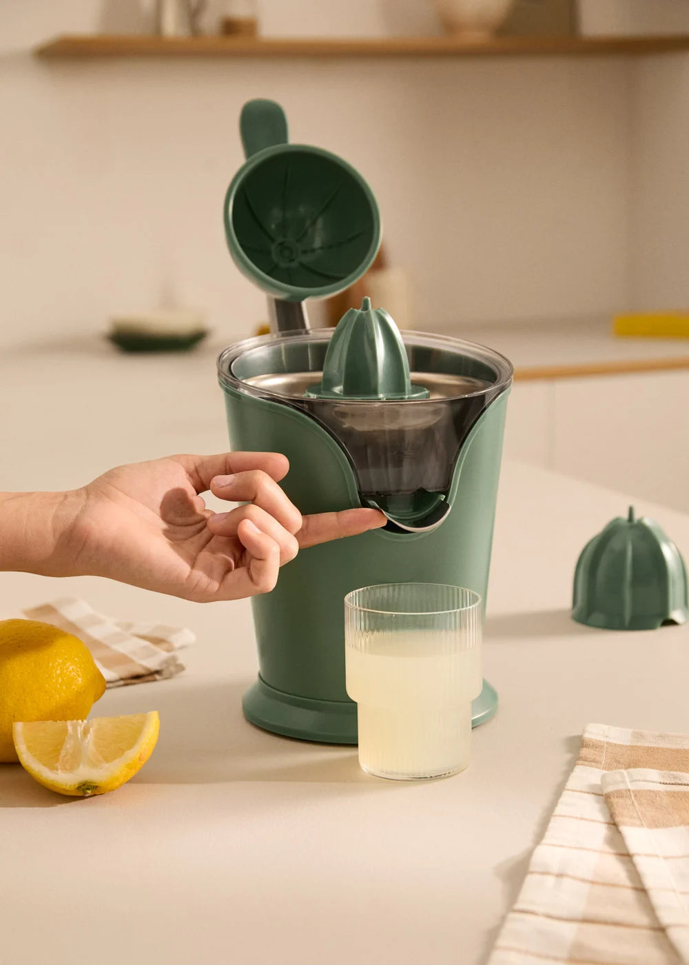 Juicer Press - Exprimidor eléctrico - 100 W - Verde salvia