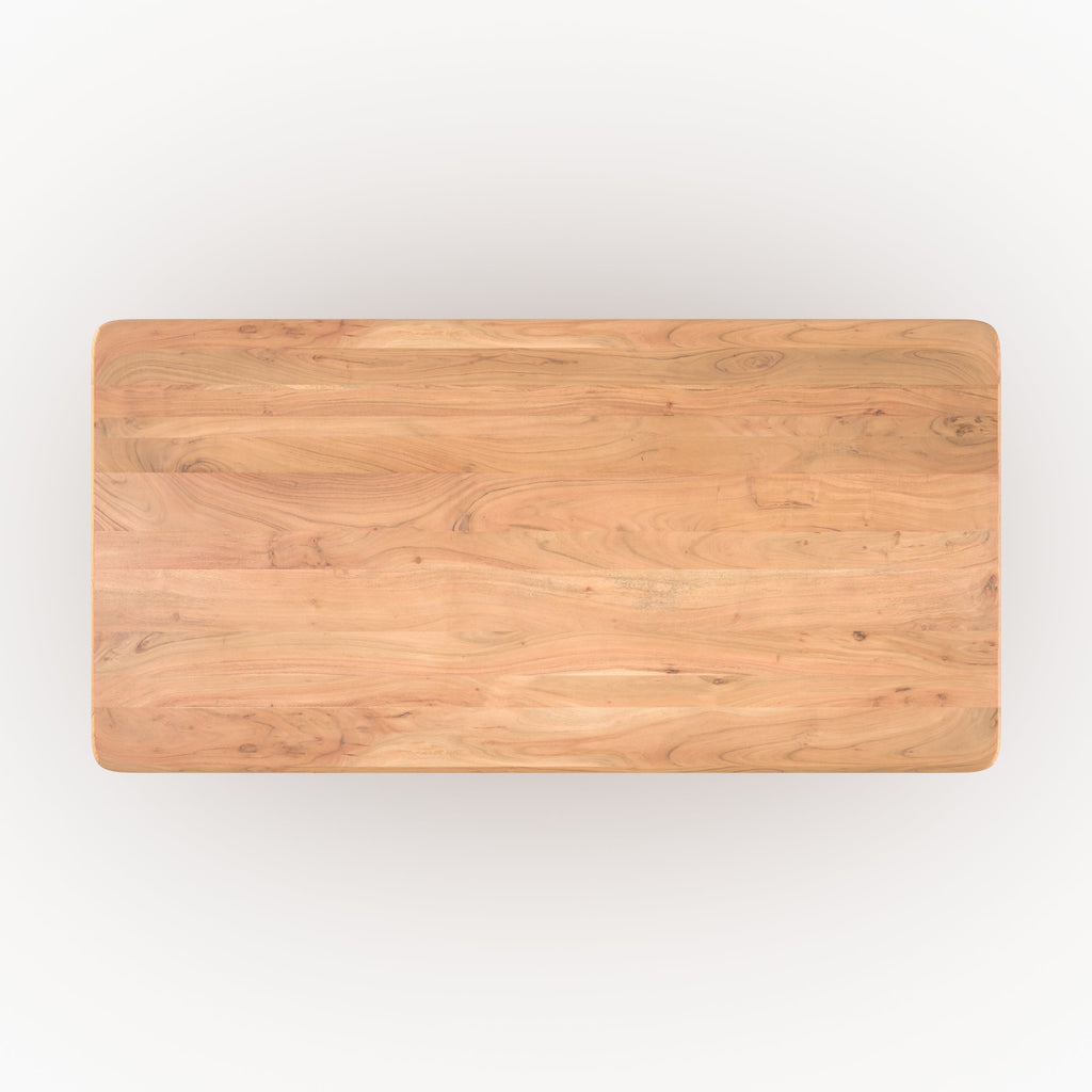 June - Rectangular Table in Solid Acacia Wood 6 Seater