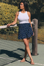 CHLOÉ DOTY NAVY SKIRT