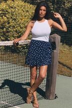 CHLOÉ DOTY NAVY SKIRT