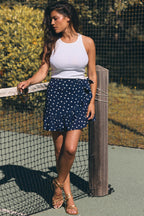 CHLOÉ DOTY NAVY SKIRT