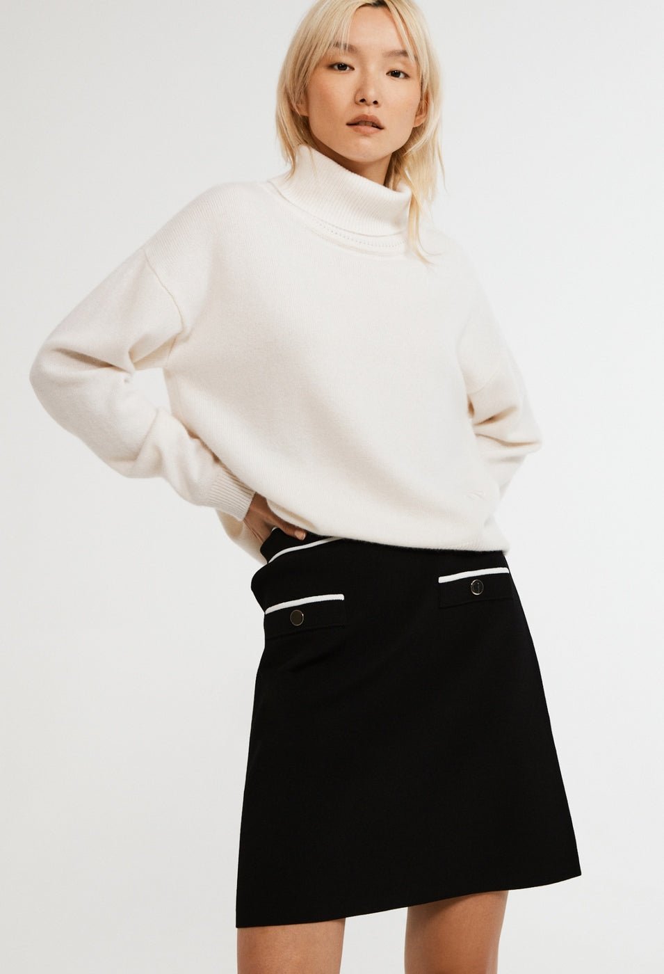 Claudie Pierlot - Jupe En Maille Maxi - Noir