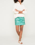 Eugenie Santon Skirt - Aqua
