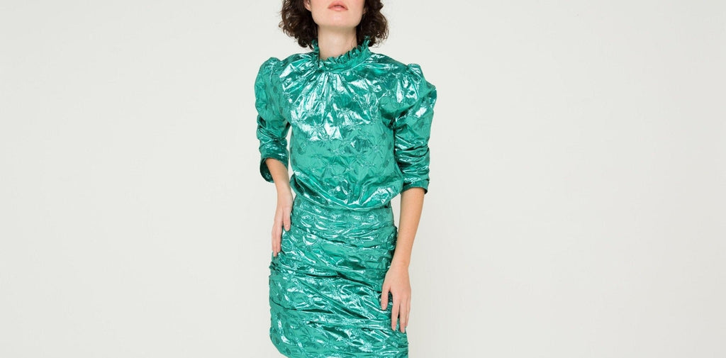 Eugenie Santon Skirt - Aqua