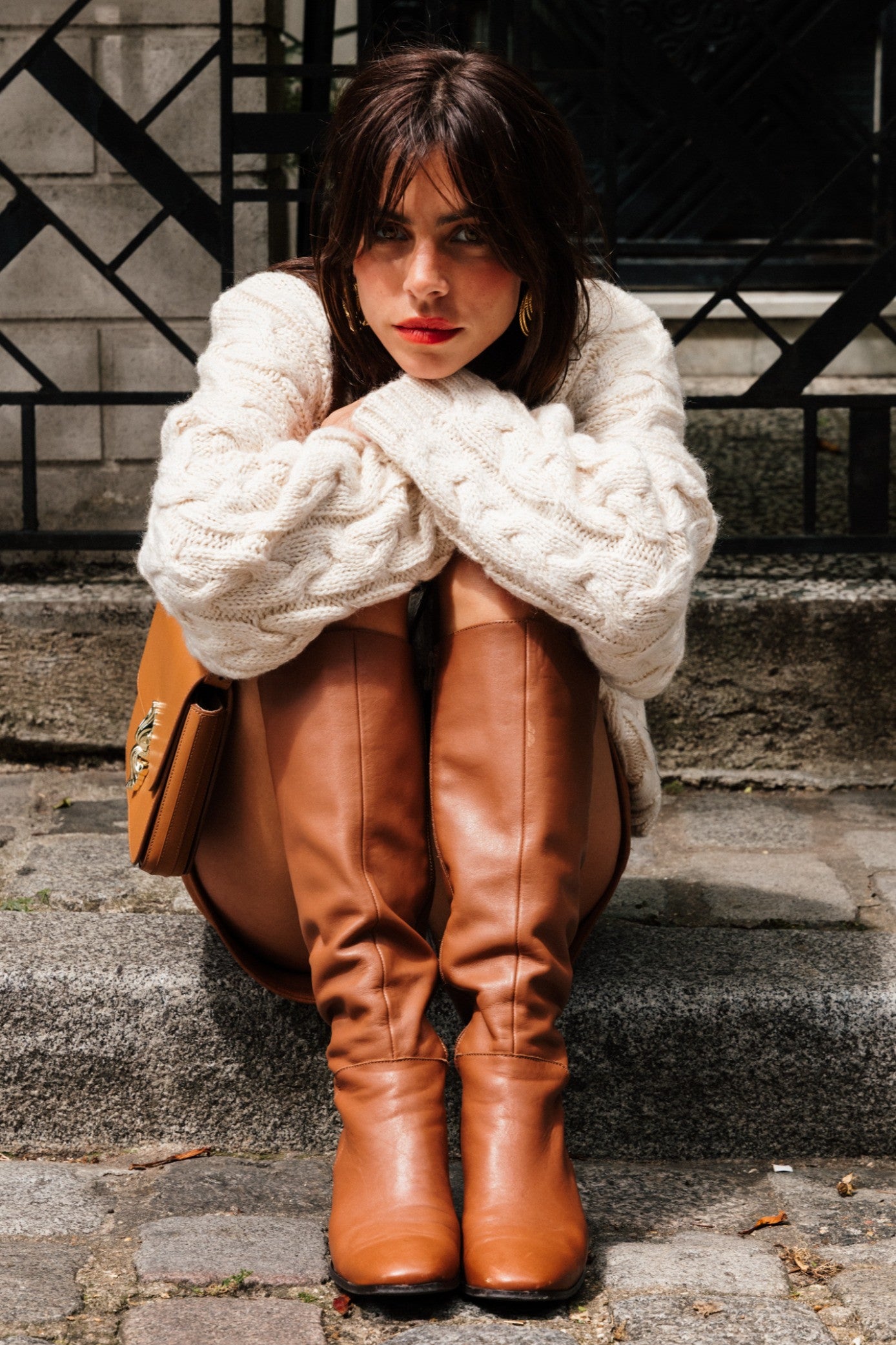 JUPE JAMIE COGNAC