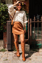 JUPE JAMIE COGNAC