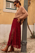 FALDA LOUANE MASSIMA ROJO