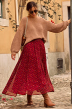 FALDA LOUANE MASSIMA ROJO