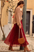 FALDA LOUANE MASSIMA ROJO