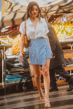 FALDA PANTALÓN MILEY STRIPES BLUE
