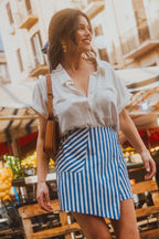FALDA PANTALÓN MILEY STRIPES BLUE