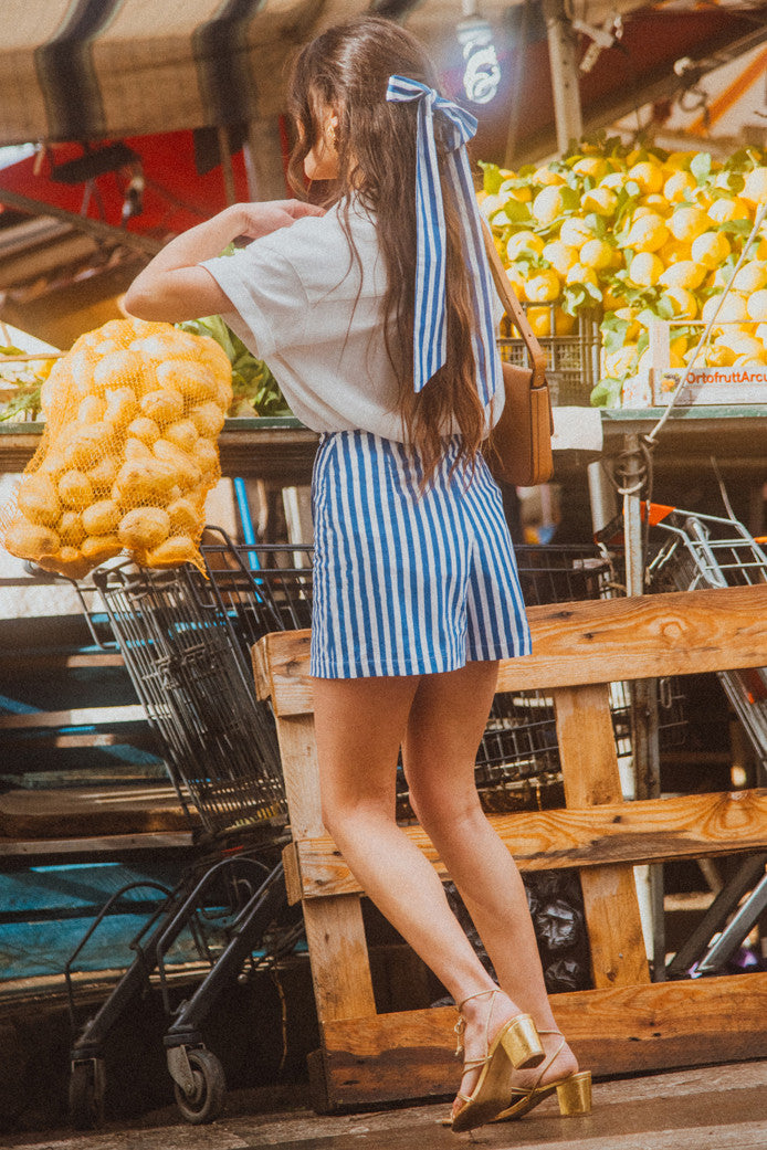 FALDA PANTALÓN MILEY STRIPES BLUE