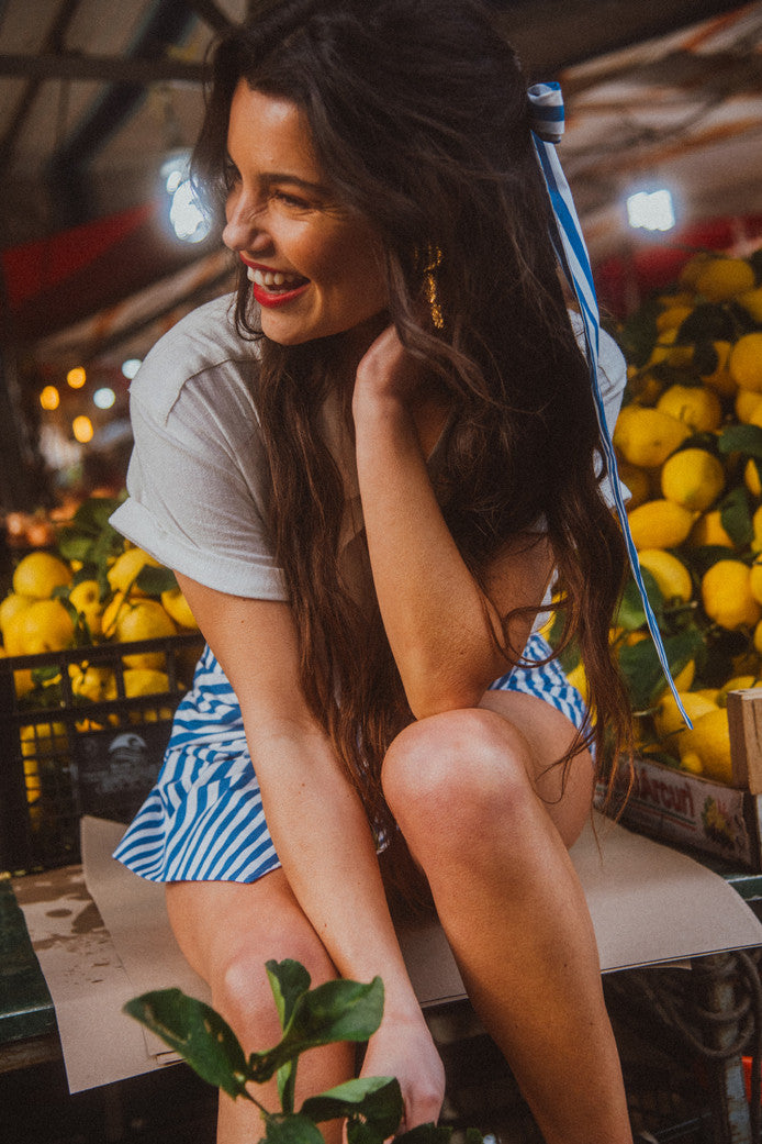 FALDA PANTALÓN MILEY STRIPES BLUE
