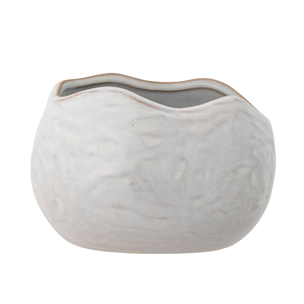 Pennie - Set of 4 Plant Pots - White - Stoneware