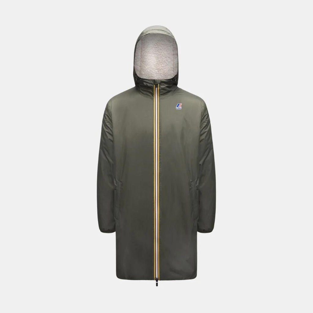 Jacket K-Way Rain Le Vrai 3.0 Eiffel Orsetto Green Blackish - Vert - Unisexe
