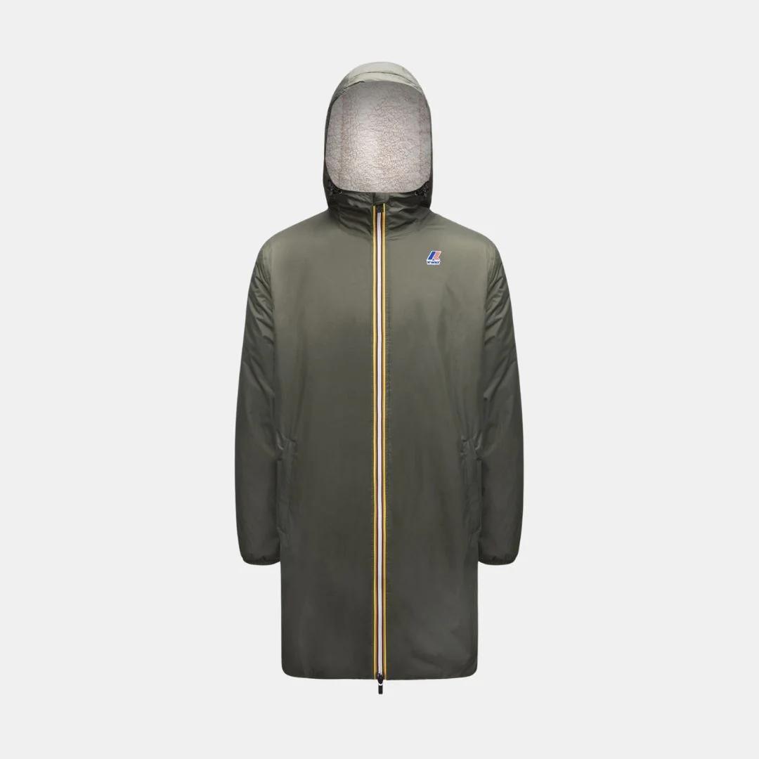 Jacket K-Way Rain Le Vrai 3.0 Eiffel Orsetto Green Blackish - Vert - Unisexe