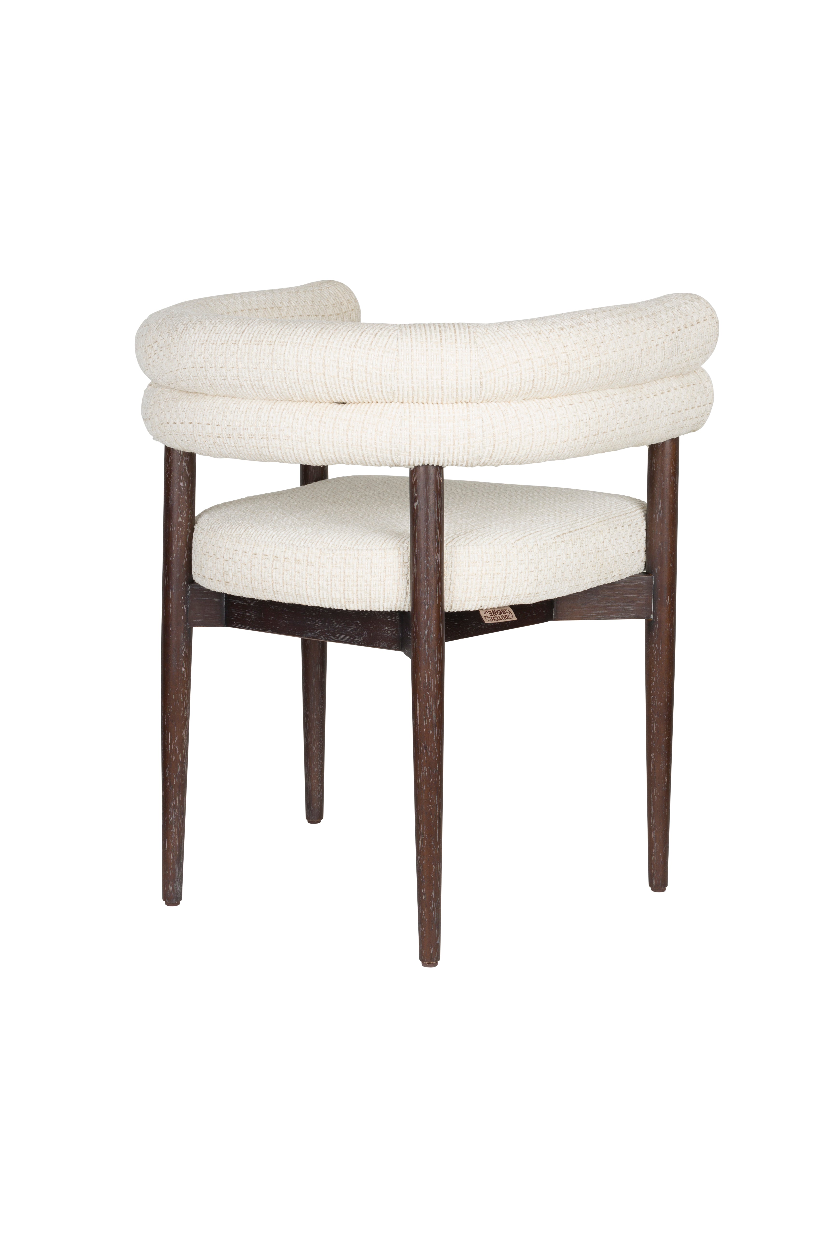 Sela - Dining Chair - Fabric - White/Off-White