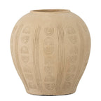 Taym - Lot de 2 Vases Déco - Naturel - Terre Cuite