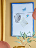 Atle - Espejo de Pared - Azul - Mdf
