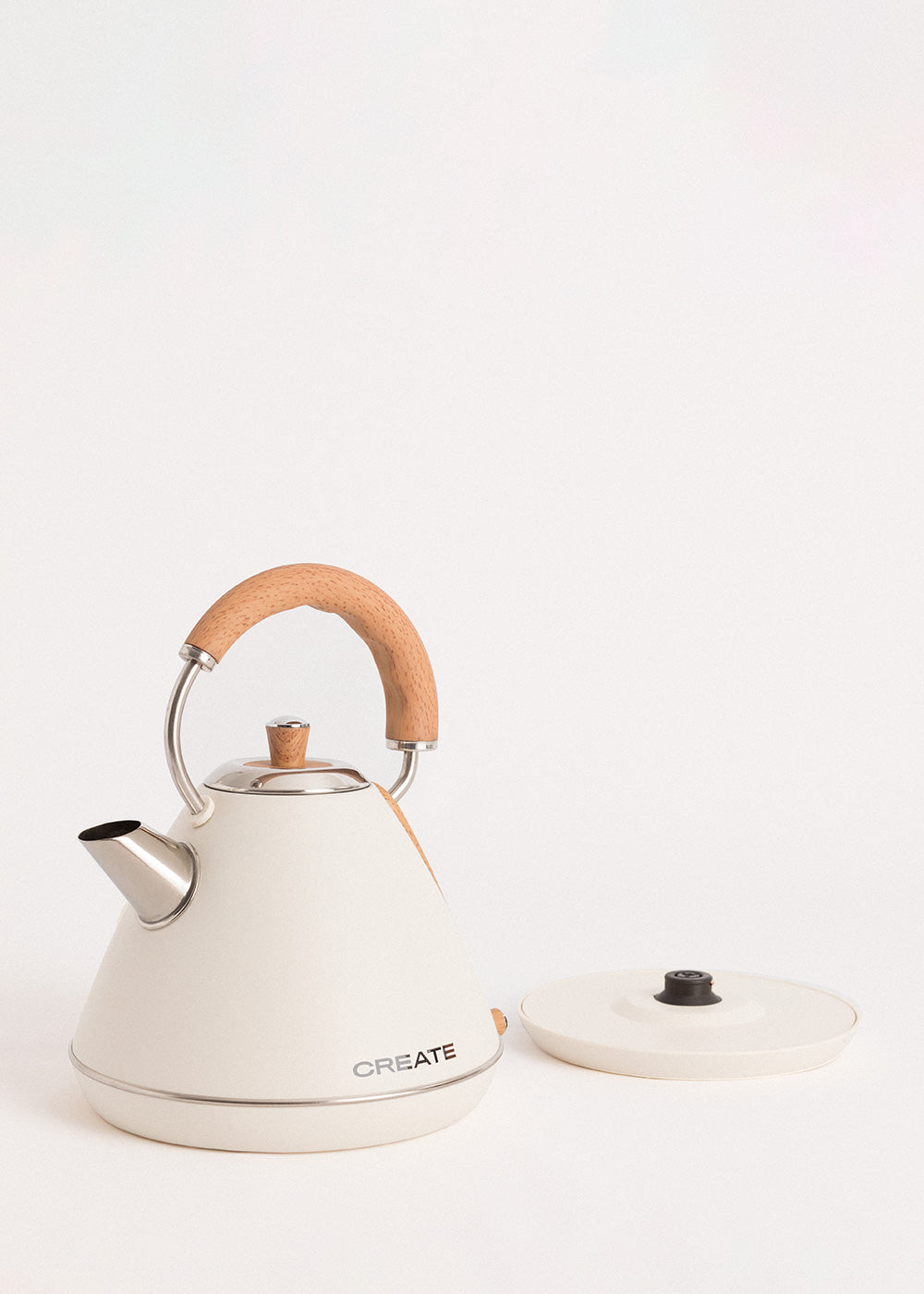 Kettle Retro - Bouilloire Électrique - 1,7L - Blanc Cassé