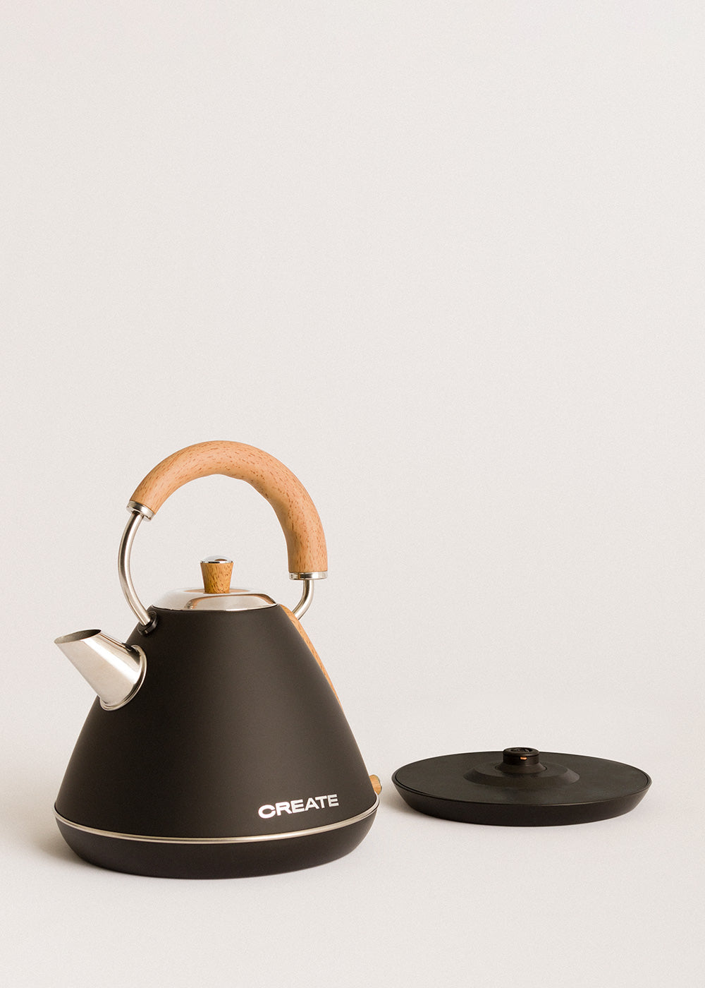Kettle Retro - Bouilloire Électrique - 1,7L - Noir