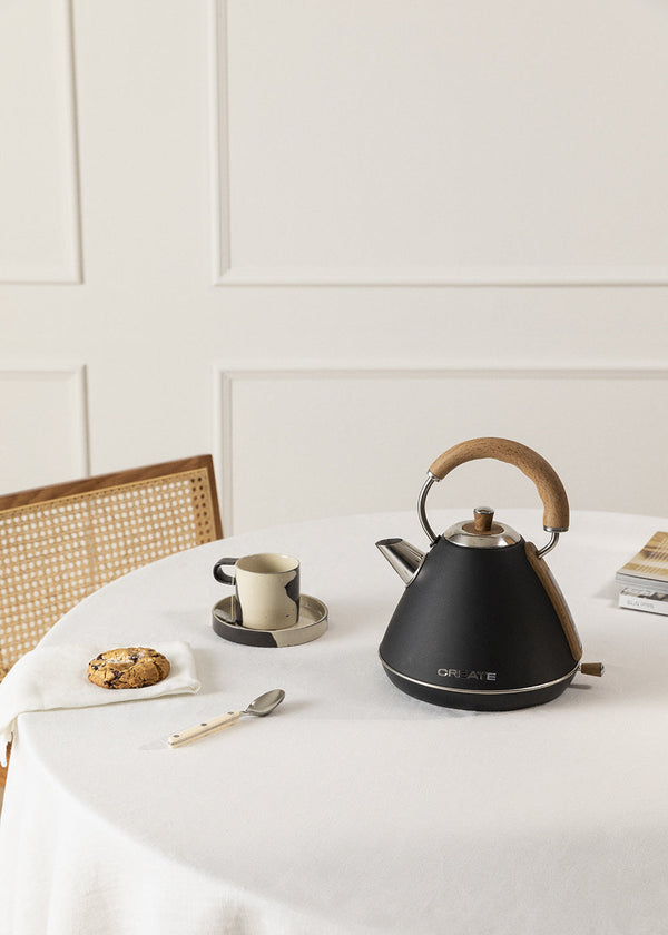 Kettle Retro - Hervidor Eléctrico - 1,7L - Negro
