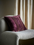 Kosar - Lot de 4 Coussins - Marron - Coton