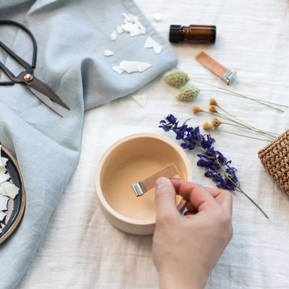 Kit Diy Bougie Fleurie