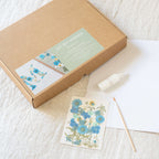 Kit Diy Herbario Abecedario Azul