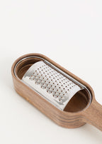 Kitchenware Essentials - Râpe Avec Bol En Bois D’Acacia