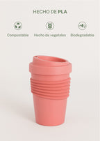 Kitchenware Outdoor Eco - Verre A Café Avec Couvercle En Matériel Recyclé - Terracotta