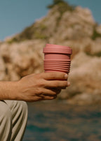 Kitchenware Outdoor Eco - Verre A Café Avec Couvercle En Matériel Recyclé - Terracotta