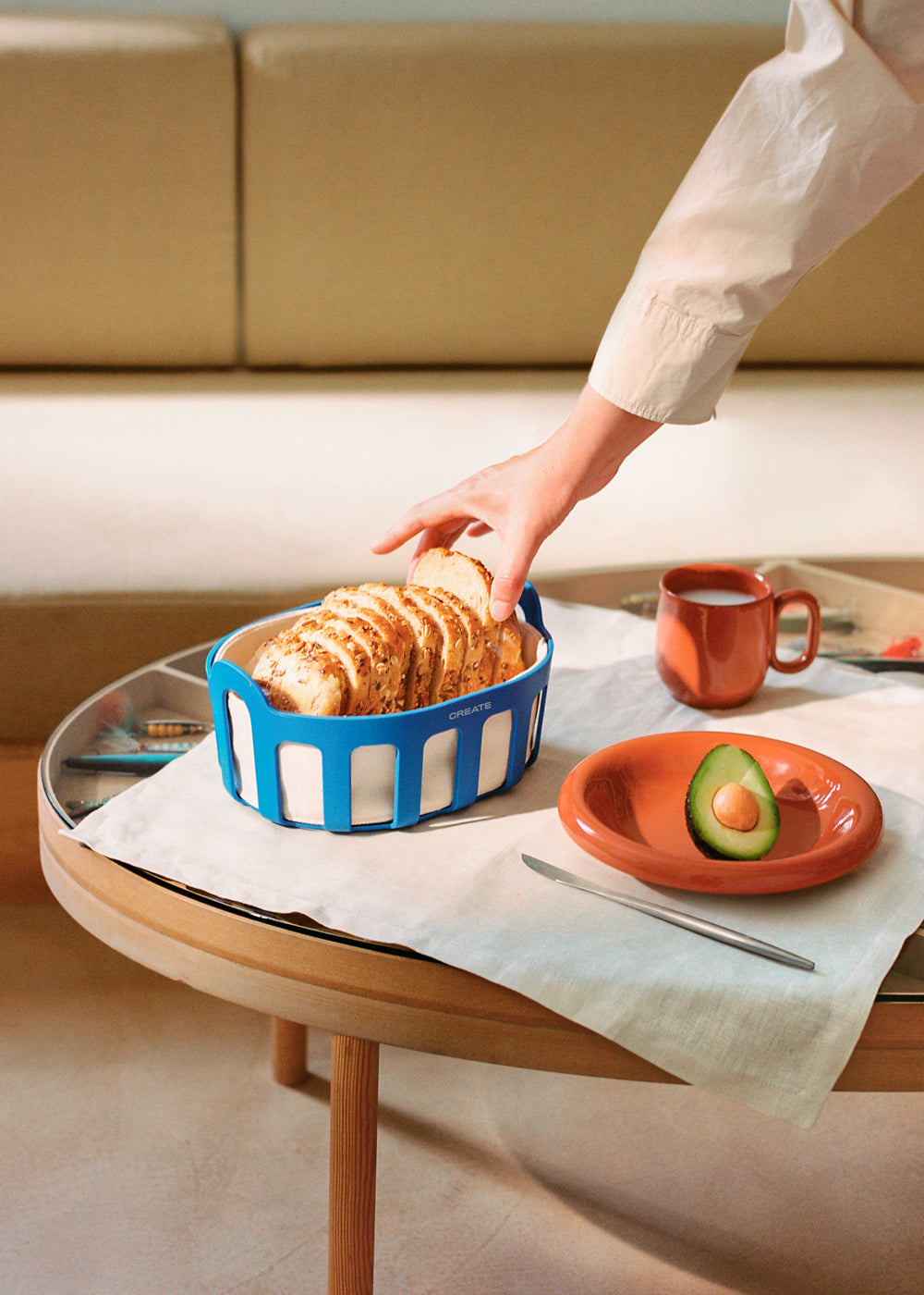 Kitchenware Studio - Cestino Interno 100% Cotone - Blu Cobalto
