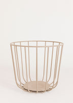 Kitchenware Studio - Grand Panier Métallique Avec Base Antidérapante - Sable