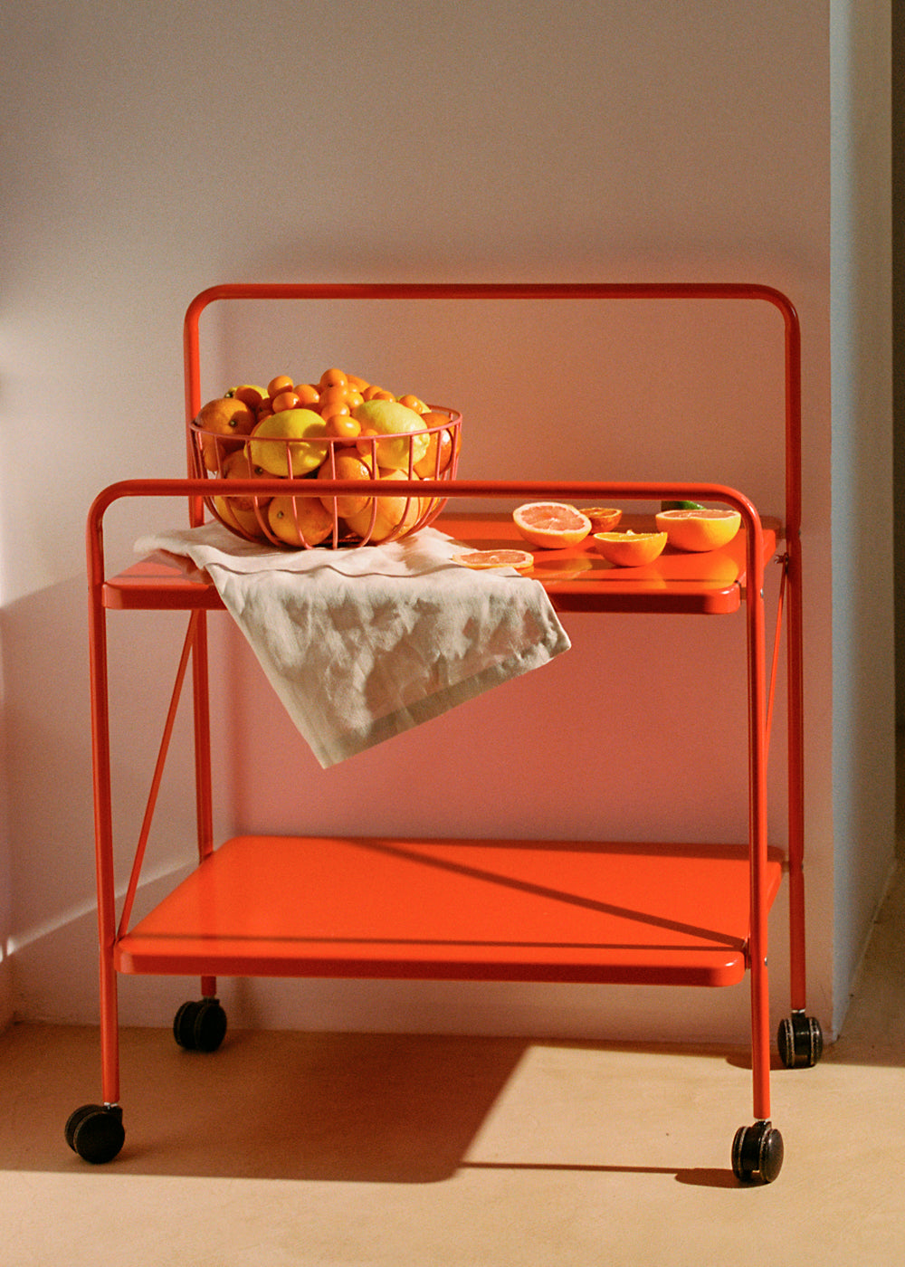 Kitchenware Studio - Petit Panier Métallique Avec Base Antidérapante - Terracotta