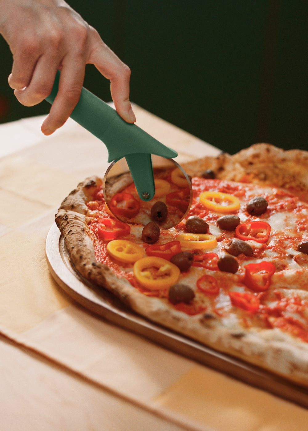 Kitchenware Studio - Roulette A Pizza - Vert Sauge