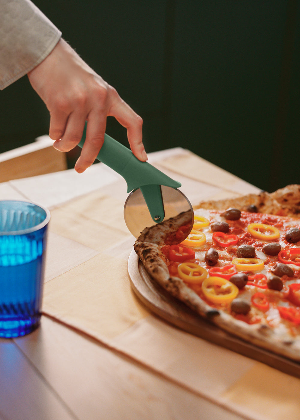 Kitchenware Studio - Roulette A Pizza - Vert Sauge