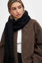 Knitted Scarf - Black
