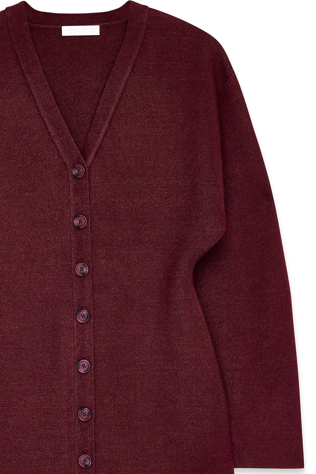 Robe Courte En Maille À Coupe Structurée Bordeaux