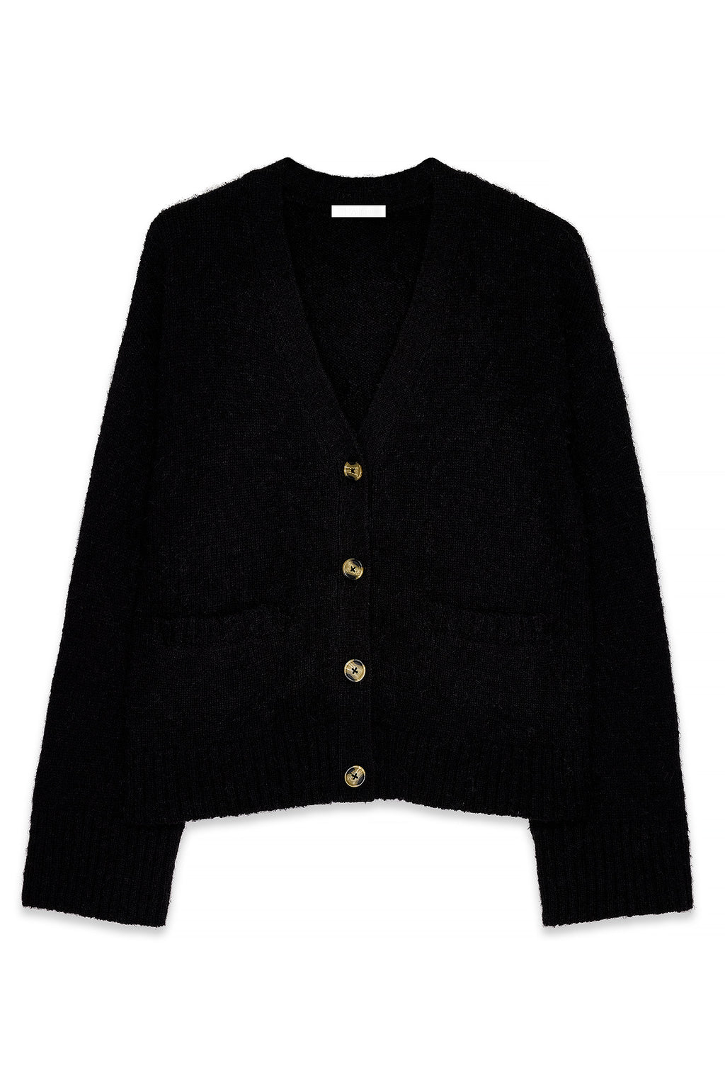 Cardigan Knitted Wool Blend - Noir
