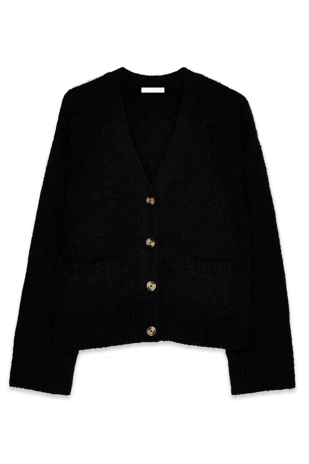 Cardigan Knitted Wool Blend - Noir