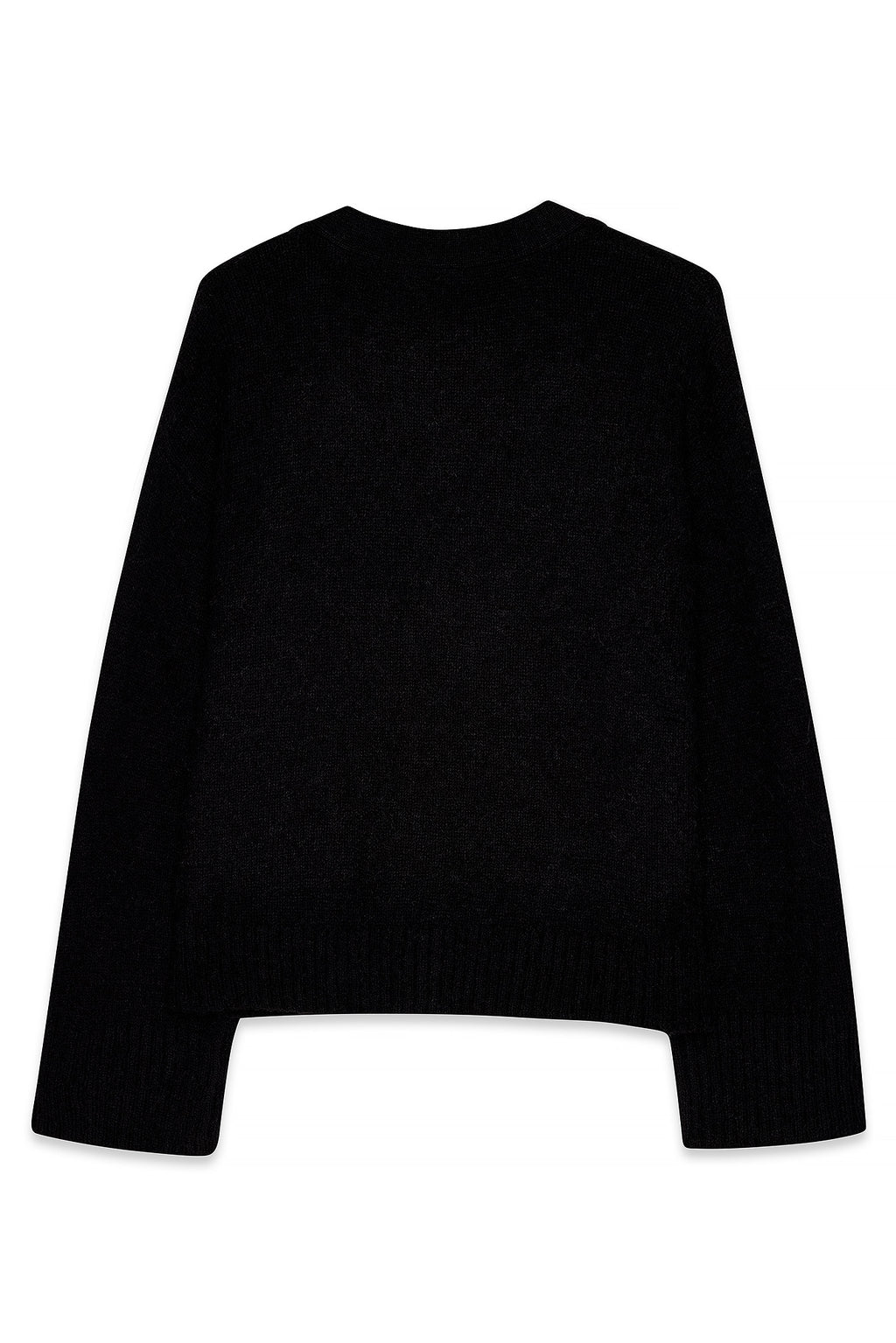 Cardigan Knitted Wool Blend - Noir